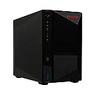 Asustor AS5202T - 2 Bay NAS, 2.0GHz Dual-Core, 2 2.5GbE Ports, 2GB RAM DDR4, Gaming Network Attached Storage, Personal Private Cloud (Diskless)