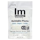 InstaMorph | Thermoplastic Beads, Meltable Polymorph Pellets | Lightweight Modeling Compound for DIY Crafts, Sculpting, Cosplay Accessories | Temporarily Repair | Six Ounce White