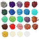 Mica Powder, Lip Gloss Pigment Powder 24 Colors, Handmade Soap Making Colorants, for Epoxy Resin Dye, Candle Making, Eye Shadow, Blush, Nail, Paint, Resin Craft